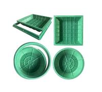 LMMIAOZ Coperchio Invisibile per tombino Esterno, Coperchio per Vasca fognaria Incassato, Copertura per Fossa settica Resistente, 300 kg, 50 x 50 cm, per Giardino, Patio, Garage,