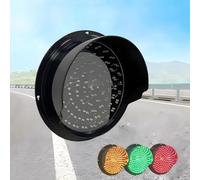 LMMIAOZ Luce di Stop e Via Rossa/Verde/Gialla, DC12V, DC24V, semaforo a LED, alloggiamento in PC Impermeabile IP53, indicatori di Avvertimento industriali (Verde_100mm/4in-24V)