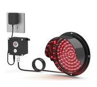 LMMIAOZ Semaforo a LED con Comando a Pulsante, Luce a LED Rossa/Verde per banchine di carico, caselli autostradali, autolavaggi, Centri Commerciali - 100-240 V, Ampia Tensione di