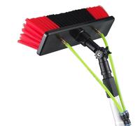 LMMIAOZ Spazzola e Asta per la Pulizia dei Pannelli solari Kit Asta alimentata ad Acqua da 5,12 m con Spazzola ad Acqua da 30/50 cm per la Pulizia delle finestre Esterne Kit Prof