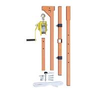 LMMIAOZ Strumento di Installazione per condizionatori d'Aria per impieghi gravosi: argano Manuale autobloccante con Fune da 20 m e Staffa per Gru Pieghevole per Un Sollevamento f