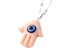 LMMSHA Accessori Ragazze per Donne e Uomini, Collana oculare Multicolore Semplice Tacchino Fortunato Occhio Blu Fatima Catena di clavicole a Mano,
