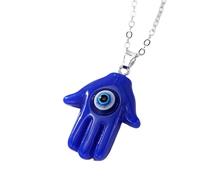 LMMSHA Accessori Ragazze per Donne e Uomini, Collana oculare Multicolore Semplice Tacchino Fortunato Occhio Blu Fatima Catena di clavicole a Mano,