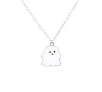 LMMSHA Accessori Ragazze per Donne e Uomini, Migliore Amica Cartone Animato Amicizia con Il Diavolo Coppia Ciondolo, Faccia da urla Band, Regalo di Compleanno della Collana BC