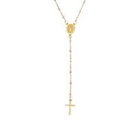 LMMSHA Accessorio Sterling Argento per Donne 1pc Collana di Rosario Religioso Croce Mary Cionclace Cavo 20 Pollici, collane cristiane