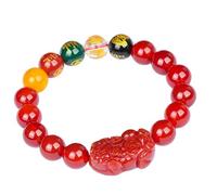 LMMSHA Bracciale Feng Shui, Braccialetto di Feng Shui Cinque divinità di ricchezza 5 Elementi Fascino Braccialetto Quarzo Chakra gems Quartz Denaro Fortunato amuleto Contro Il Male