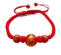 LMMSHA Bracciale Feng Shui, Feng Shui Red Agate Wealth Bracciale Red String 12 Zodiaco Animali a Pendente Bracciale Crystal Crystal Bracciale Chakra per Il Massimo Lucky Money Wealth Women (Dragon)