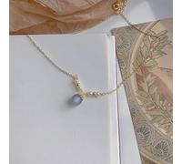 LMMSHA Collane Naturale al Chiaro Luna Fragola Perla Lussuosa Collana Feng Shui ricchezza Fortunato ghianday Catena Regolabile Lunghezza guarigione Gioielli metafisici di sequestrate Donne Talisman