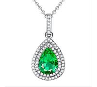 LMMSHA Decorazioni S Natural Jade Necklace Ciondolo per Donne Fine Emerald 925 Gioielli Made in China Girl