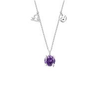 LMMSHA dodici Costellazione Collana 925 Argento Luce Estiva Lusso clavicola Regalo di Compleanno la Fidanzata collane per Donne alla (Colore: c)