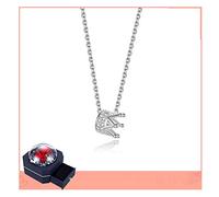 LMMSHA Gioielli/collane Crown Collana clavicole Catena Semplice Temperamento Freddo Ciondolo Rosa la Fidanzata Regalo per Le Pendenti delle Donne