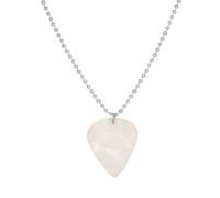 LMMSHA Girl 925 Sterling Silver Rock Roll for Women And Men, Calco Pendente Forma Cuore Centina per periferiche Catena al Collo, Girocollo Punk a Spillo, Collana di Chitarra,