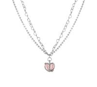 LMMSHA Necklace Chain Men Women Weighties Heart Collana per Le Donne