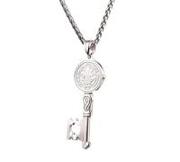 LMMSHA Prodotti da Ragazza Collana per Donne e Uomini, Chain Saint Medal CHOKERS Benedict, medaglie Medalla de Benito, Medaglia di San Benedetto