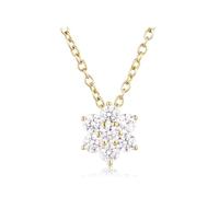 LMMSHX 9K Oro per Donne: Rubino/Morione Gemstone Collana Longitudine Cerchia 45 CM