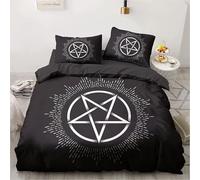 LMMSMGS Copripiumino Matrimoniale Stella a cinque punte Copripiumino Matrimoniale 240x220 Stampato in 3d Biancheria da Letto con Cerniera in Morbida Microfibra e 2 Federe 50x80 cm