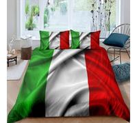 LMMSMGS Copripiumino Singolo Bambini Bambina Italia Copripiumino 150x200 Stampato in 3d Biancheria da Letto con Cerniera in Morbida Microfibra e 1 Federe 50x80 cm