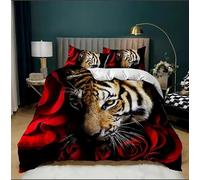 LMMSMGS Copripiumino una Piazza e Mezza Lontra Amore Copripiumino 200x200 Stampato in 3d Biancheria da Letto con Cerniera in Morbida Microfibra e 2 Federe 50x80 cm