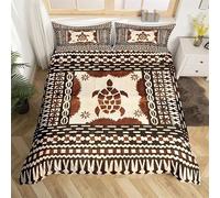 LMMSMGS Copripiumino una Piazza e Mezza Tartaruga Copripiumino 200x200 Stampato in 3d Biancheria da Letto con Cerniera in Morbida Microfibra e 2 Federe 50x80 cm