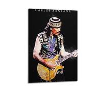 LMMZPUD Carlos Santana, poster decorativo da parete su tela, stampa artistica moderna, per camera da letto, 40 x 60 cm