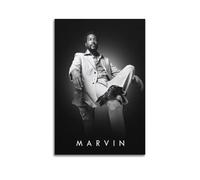 LMMZPUD Poster decorativo da parete con cantante Marvin Gaye, stampa artistica su tela, poster decorativo moderno, per camera da letto, 30 x 45 cm