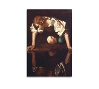 LMMZPUD Poster decorativo da parete con Narciso di Caravaggio, stampa artistica moderna su tela, poster decorativo per camera da letto, 30 x 45 cm