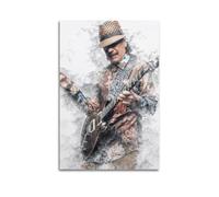 LMMZPUD Poster di Carlos Santana, poster decorativo da parete su tela, stampa moderna, per camera da letto, 40 x 60 cm