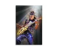 LMMZPUD Poster di Carlos Santana, poster decorativo da parete su tela, stampa moderna, per camera da letto, 40 x 60 cm