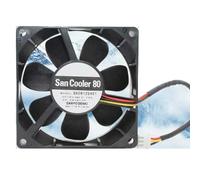 LMNCBVYA 9A0812S401 80x80x25mm 12V Fan - 0.18A San Cooler 3-Wire Exchange Frequency Converter Fan