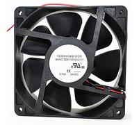 LMNCBVYA Ailsa 1238HH24B-WDB 2-Wire DC24V Fan - 120x120x38mm, 0.70A, 16.8W, 4300 RPM, Quiet Operation for