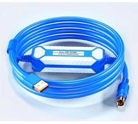 LMNCBVYA Ailsa USB-QC30R2 3M Cavo di programmazione PLC per serie Q (Q00CPU/Q02H/Q06H) - Cavo di trasferimento dati rotondo a 6 pin