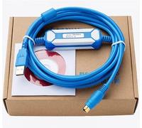LMNCBVYA Cavo di programmazione PLC USB-SC09-FX per serie FX, compatibile con FX3U, FX2N, FX1N, FXON, FX1S, FX0S, FX3G, FX3GA, connettore rotondo a 8 pin
