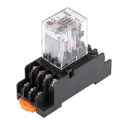 LMNCBVYA HH54P Small Intermediate AC240V 14 Pin Electromagnetic Power 3A with Base for Automation Control(1PC F)
