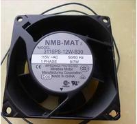 LMNCBVYA High-Performance 3115PS-12W-B30 115VAC Axial Cooling Fan - 80x80x38mm, 9/7W, 2 Wire, Ideal for HVAC and Electronics Cooling