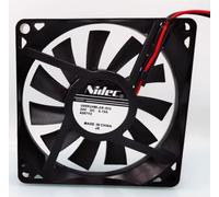 LMNCBVYA U80R24MLAB-S02 80mm DC 24V Cabinet Inverter Fan - Solution for Desktops and Cabinets