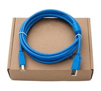 LMNCBVYA USB-Square PLC Programming Cable - 2 m Gold-Plated Connector for Touch Panel Communication