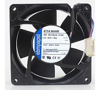 LMNCBVYA - Ventola con telaio in metallo con velocità 6000 giri/min e flusso d'aria 182.4CFM 12CM 4114NHHR 24V ventola assiale