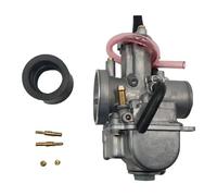 LMNMY Parte del carburatore Carburatore 30mm per PWK30 2 Tempi Racing Flat Side Carb con Power Jet