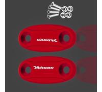LMNMY Specchi Viti per Honda CBR 1000 RR 2004 2005 2006 2007 CBR1000RR CBR1000 RR Vista Posteriore del Motociclo Specchietti Laterali Tappo Foro Staffa Coperchio Morsetto(Red)