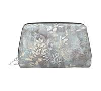 LMNUDS Blue Grace Flora - Trousse da viaggio, organizer compatto per trucchi da donna, Argento, Taglia unica