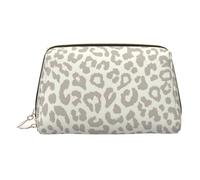 LMNUDS Borsa da toilette pronta per il viaggio del leopardo del modello marrone, organizzatore compatto di trucco per le donne, Oro, Taglia unica