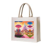 LMNUDS Candy Land Canvas Carry Tote Bag,Personalizzato Regalo Borsa,Donna Tote Bag Per Yoga, Lavoro,