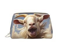 LMNUDS Goat Frolic - Beauty case compatto da viaggio per donne, Oro, Taglia unica