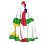 LMNUDS Mantello con cappuccio unisex con bandiera dell'Africa centrale, misterioso rinascimento, mantello per Halloween, Natale, cosplay, feste, mantello per adulti