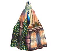 LMNUDS Pittura ad olio Parigi Torre Eiffel Unisex Misterioso Rinascimento Accappatoio Con Cappuccio Mantello Halloween Natale Cosplay Costume Party Mantello Adulto Mantello