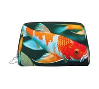 LMNUDS Pretty Koi Fish - Trousse da viaggio, organizer compatto per trucchi da donna, Argento, Taglia unica