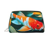 LMNUDS Pretty Koi Fish - Trousse da viaggio, organizer compatto per trucchi da donna, Oro, Taglia unica