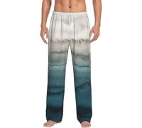 LMNvbz Within The Tides - Pantaloni da pigiama da uomo, con stampa morbida, leggeri, comodi, con tasche, bianco, XXXL