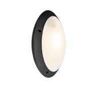 LMOE2001/NE Plafoniera da parete o soffitto per esterno NERA 75W MAX 230V E27 termoplastico NERA IP 54