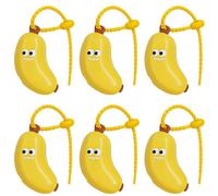 lmoikesz Adorabile porta spazzolino a forma di banana e custodia protettiva per il bagno dei bambini, abbinato a un dispenser di dentifricio. Custodia per spazzolino forma banana, portatile e, giallo